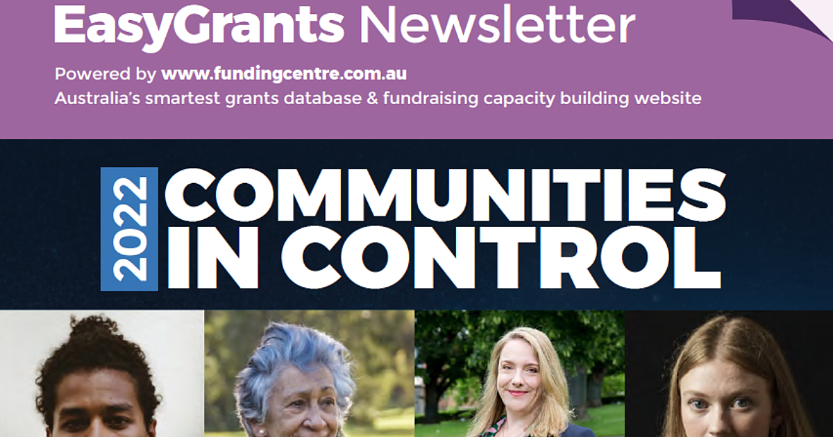 Funding Centre We’re changing the way we send EasyGrants what you…